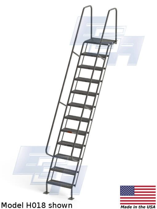 All-Welded Access Stairways – Grip Strut