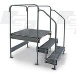 custom work platform with handrails Style 5