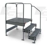 Work platform with handrails from EGA Products Style 8